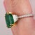 GIA Certified Oval 5.72 Ct Green Emerald Platinum Cocktail Ring For Sale - Image 4 of 9