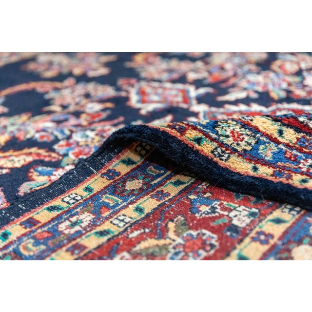 Textile Middle Eastern Hand-Knotted Hamedan Rug For Sale - Image 7 of 14