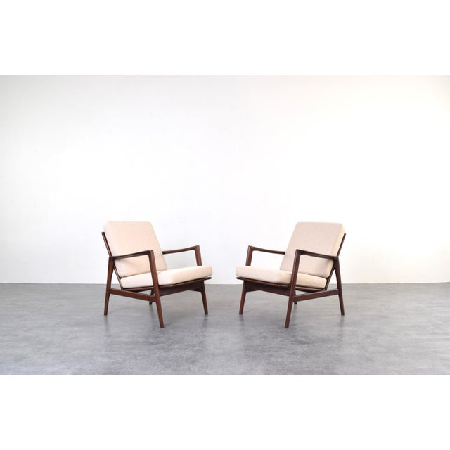Mid-Century Stefan Lounge Chairs from Swarzędz Furniture Factory, 1960s, Set of 2 For Sale - Image 15 of 15