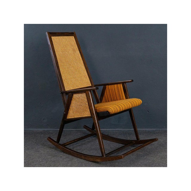 Vintage Yellow Rocking Chair For Sale - Image 16 of 16