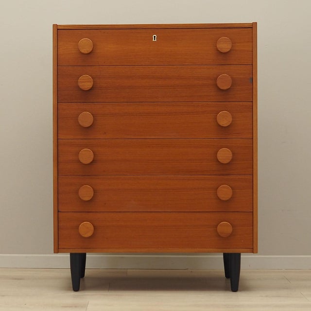 Vintage Danish Teak Chest of Drawers, 1960s For Sale - Image 13 of 13