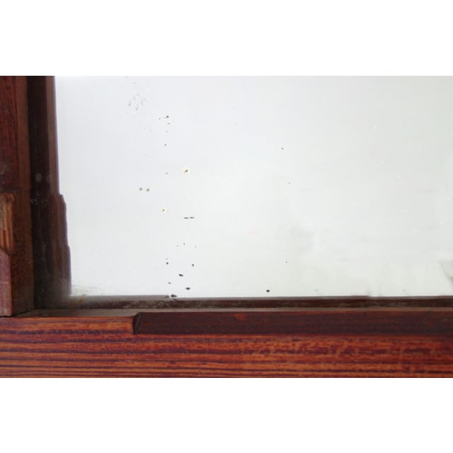 Large Brutalist Rustic Mirror in Wood, France, 1930s For Sale - Image 4 of 11