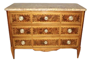 Louis XVI Walnut and Marquetry Dresser, 1780s