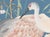 Textile “More Than Birds” Chinoiserie Blue Egret Heron Triptych Painting by Allison Cosmos For Sale - Image 7 of 9