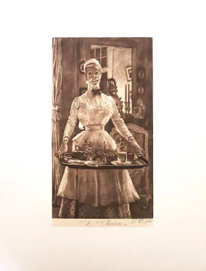 Le Matin - Original Etching by James Tissot - 1886 1886