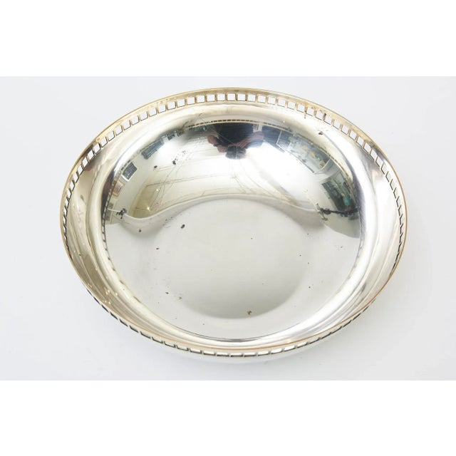 Modern Vintage Richard Meier for Swid Powell Silver-Plate Skyscraper Large Bowl 90's Italian For Sale - Image 3 of 10