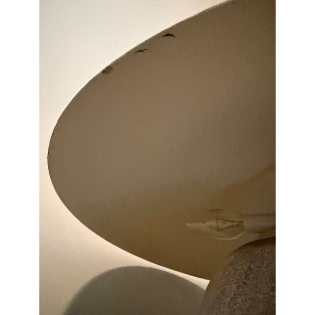 Stone 1980s Max Blumberg Sculptural Urn Table Lamp in Travertine Finish | Postmodern Memphis Era For Sale - Image 7 of 9