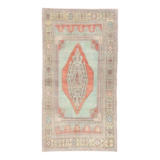 Vintage Turkish Oushak Rug, 04'07 X 08'06 For Sale