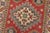 Kazak Runner 2’8” X 6’7” Red Wool Tribal Hand-Knotted Oriental Rug For Sale - Image 4 of 11
