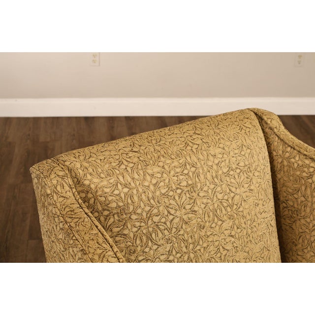 Lee Jofa Pair Of Custom Upholstered Wingback "Mayfair" Armchairs For Sale - Image 17 of 18