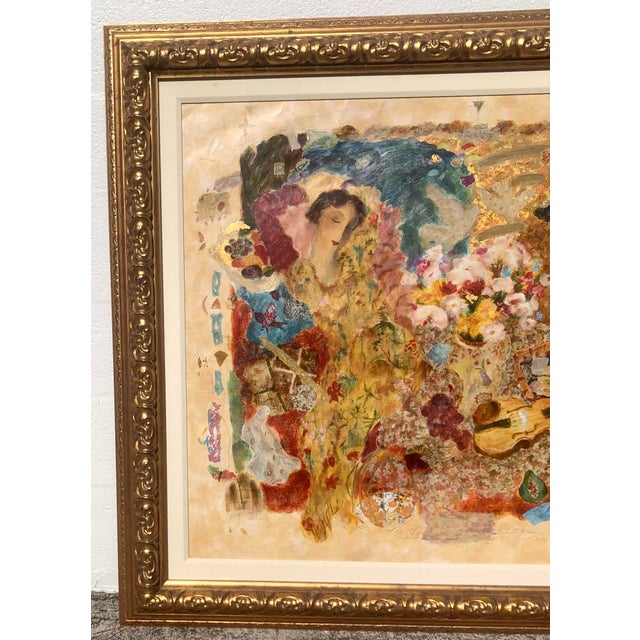 Contemporary “By Some Golden Thread” Roy Fairchild Hand Signed & Numbered Serigraph on Canvas For Sale - Image 3 of 17