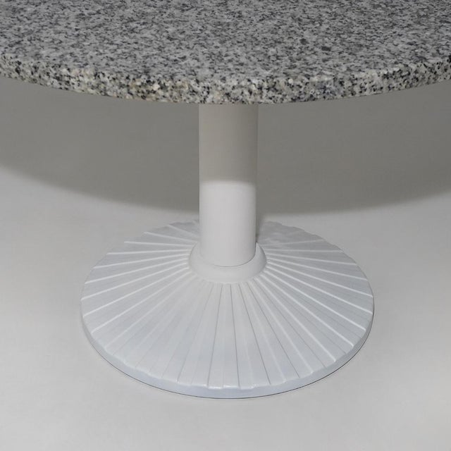 Gray Vienna Table with Granite Top by Peter Noever for Zanotta, 1970s For Sale - Image 8 of 14