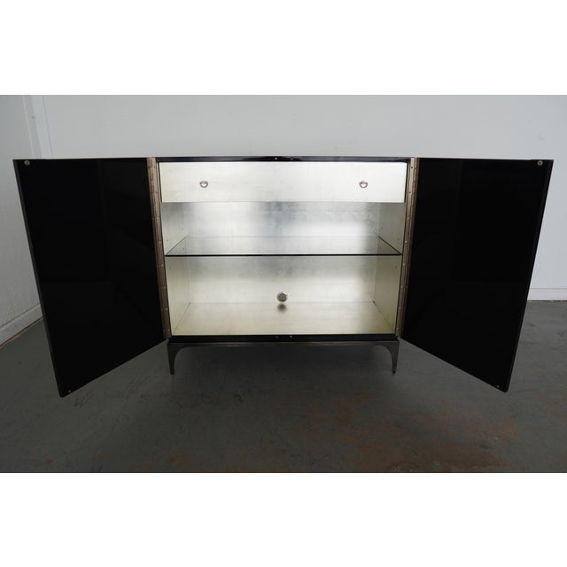 Animal Skin Caracole Downtown Bar Cabinet For Sale - Image 7 of 13
