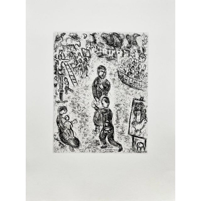 Marc Chagall, Le Retour de l'Enfant Prodigue, 1981, Aquatint Etching, Framed For Sale - Image 6 of 7
