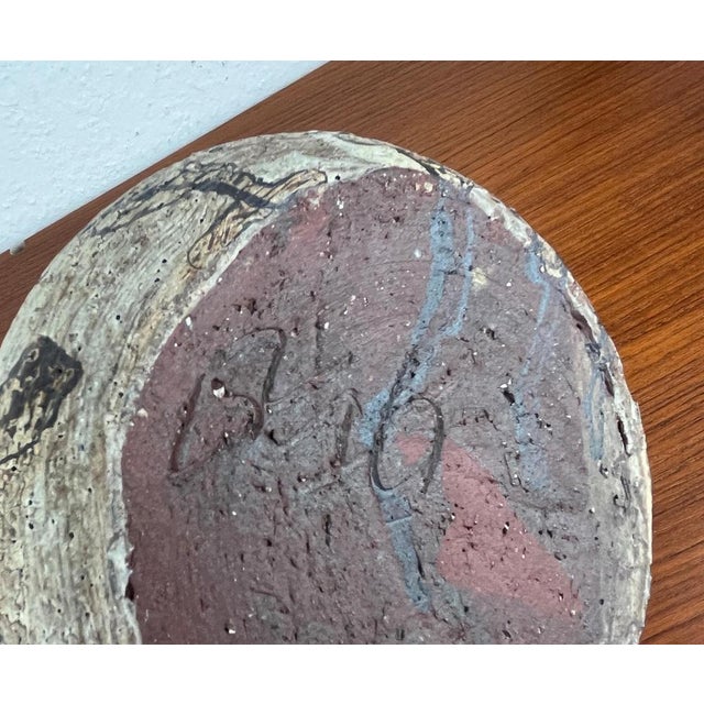 Vintage German Brutalist Studio Pottery Mushroom Vase by Gerhard Liebenthron, 1970s For Sale - Image 15 of 17