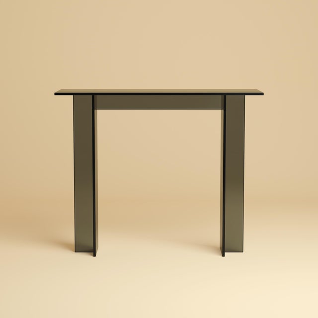 Not Yet Made - Made To Order Smoked Glass Console Table by Lebanto For Sale - Image 5 of 5