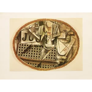 1971 After Pablo Picasso, "Still Life at the Cane Chair" Period Parisian Full-Color Print