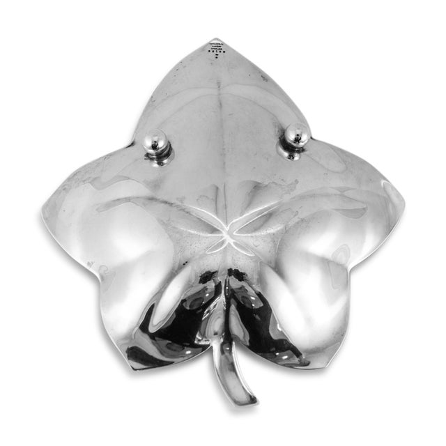 Modern Vintage Tiffany & Co. 925 Sterling Silver 23159 Leaf Side Dish For Sale - Image 3 of 5