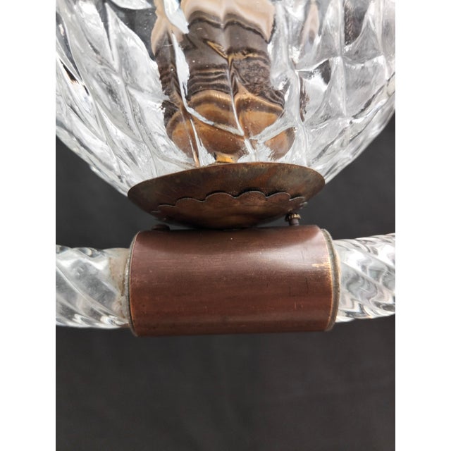 Glass Murano Glass Chandelier from Barovier & Toso, 1940s For Sale - Image 7 of 9