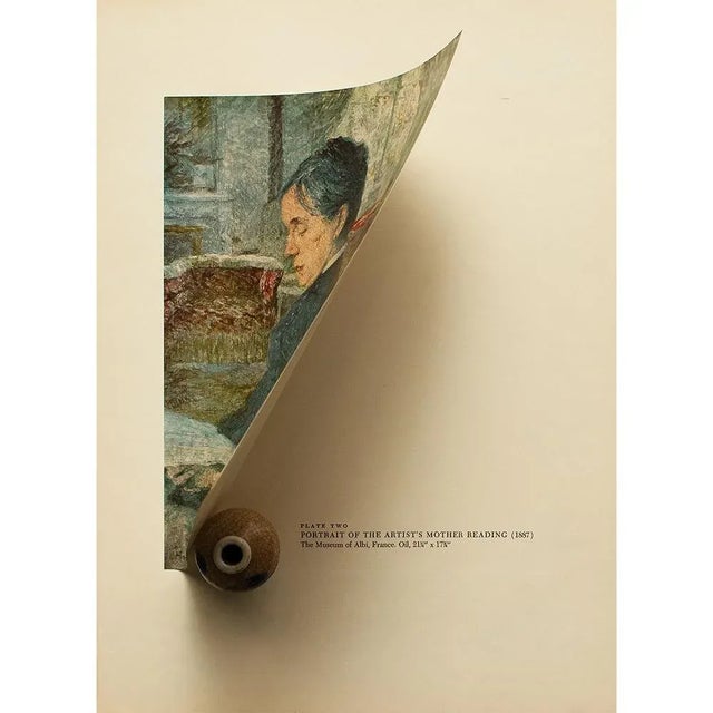 Portraiture 1950s After Toulouse-Lautrec "Portrait of the Artist's Mother Reading" Vintage Impressionist Print For Sale - Image 3 of 8