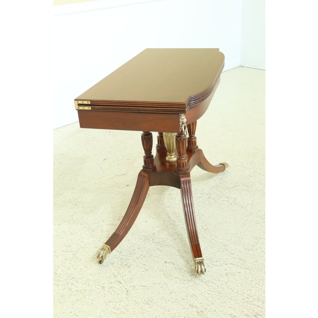 Baker Duncan Phyfe Flip Top Mahogany Game Table Chairish