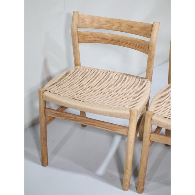 Vintage Danish BM1 Dining Chairs in Oak and Papercord by Børge Mogensen for C.M. Madsen, 1960s, Set of 6 For Sale - Image 15 of 18