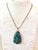 Lovely Vintage sterling silver necklace with turquoise pendant