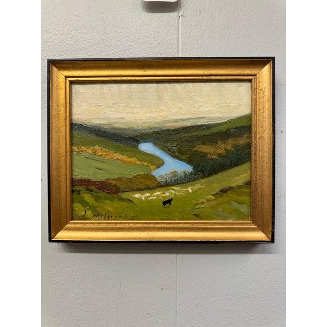 This stunning still life oil painting of serene pastoral scene is a great way to add a bit of classic appeal to the walls...
