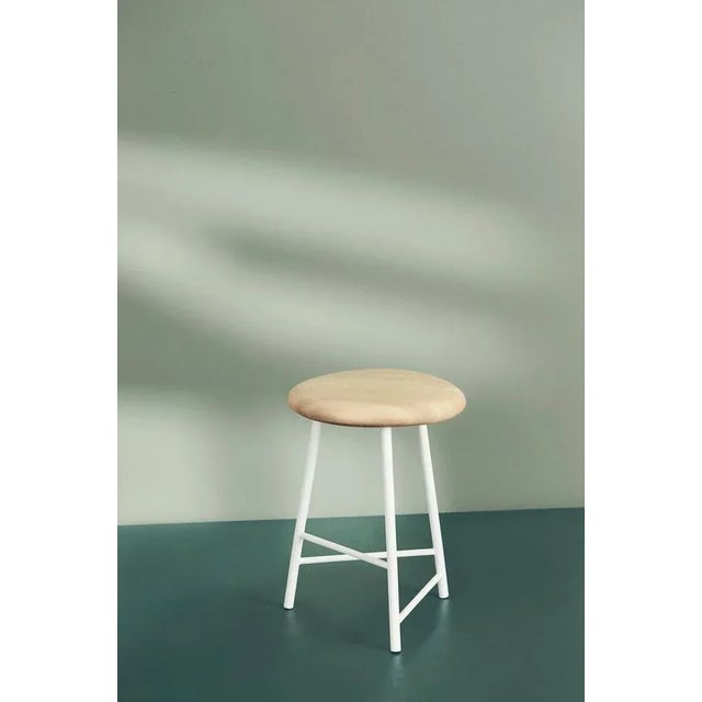 Metal Pebble Bar Stool by Warm Nordic For Sale - Image 7 of 9