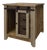 Crafters and Weavers Bayshore Sliding Door / 3 Drawer End Table For Sale