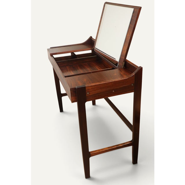 Danish Dressing Table with Retractable Mirror 1960s For Sale - Image 18 of 18