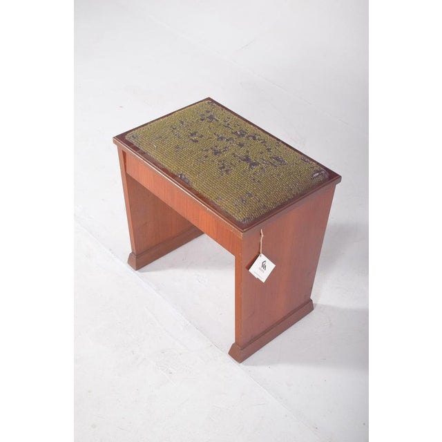 Mid-Century Wooden Piano Bench For Sale - Image 6 of 10