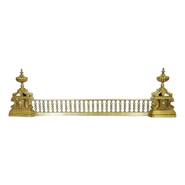 Fireplace Bar in Gilded Bronze, 1920s For Sale