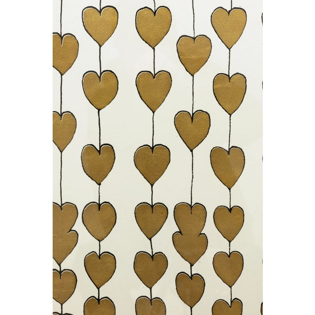 Late 20th Century Cartier Heart Strings Gold Leaf Contemporary Pop Art Print Natural Curiosities For Sale - Image 5 of 6