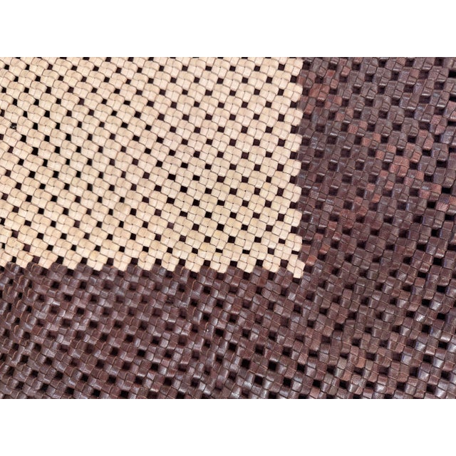 Williams-Sonoma Woven Leather Pillow Covers, Pair For Sale In San Francisco - Image 6 of 12