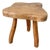 Freeform Elm Tripod Stool, 1950 For Sale