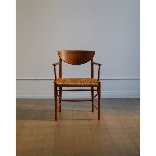 Mid-Century Modern Danish Mid-Century Modern Chair Attributed to Hvidt & Mølgaard-Nielsen, 1960s For Sale - Image 3 of 4