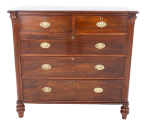 Antique Victorian Chest of Drawers in Mahogany, 1860
