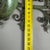 Antique Green Wrought Iron Wall Coat Rack with Floral Decorations, 20th Century For Sale - Image 9 of 11