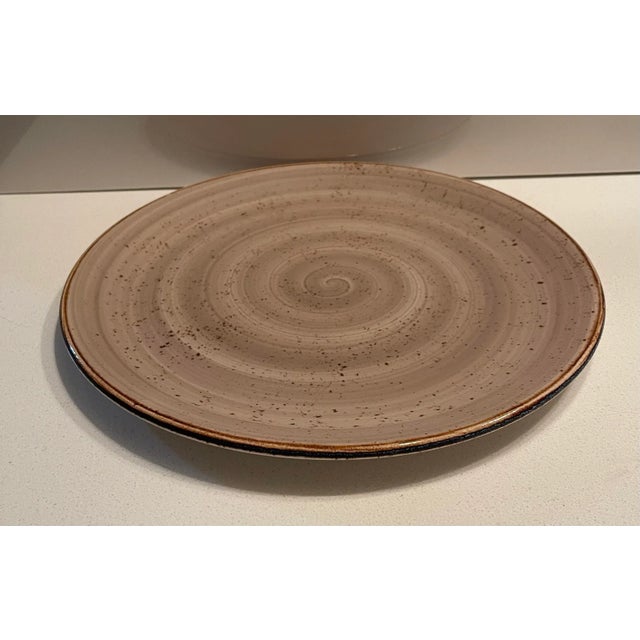 Late 20th Century Late 20th Century Steelite Performance Coupe Craft Porcini Dinner Plate, England For Sale - Image 5 of 10