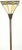Arts and crafts Style torchier floor lamp from the'70s. In excellent vintage condition with lovely coloring and a faux...