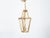 Art Nouveau Style Gilt Metal Three-Light Lantern with Subtle Scrolling Effects For Sale - Image 10 of 12