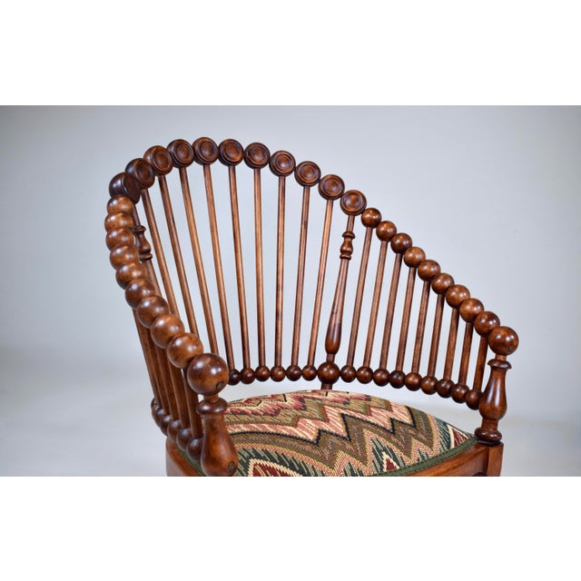 Mid-Century Modern Antique Late 19th Century George Hunzinger "Lollipop" Chair For Sale - Image 3 of 13