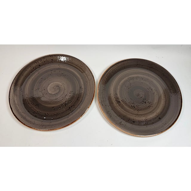 Steelite Performance Craft Coupe Plates in Porcini Set of 2 11.75” For Sale - Image 9 of 11