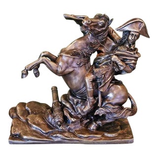 19c Bronze Sculpture of Napoleon Crossing the Alps For Sale