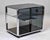 Willy Rizzo Willy Rizzo Italian Smoked Glass and Chrome Rolling Bar Trolley, Circa 1970s For Sale - Image 4 of 12