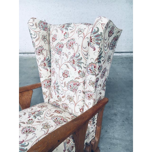 Set of High Wing Back Armchairs, 1900s For Sale - Image 6 of 18