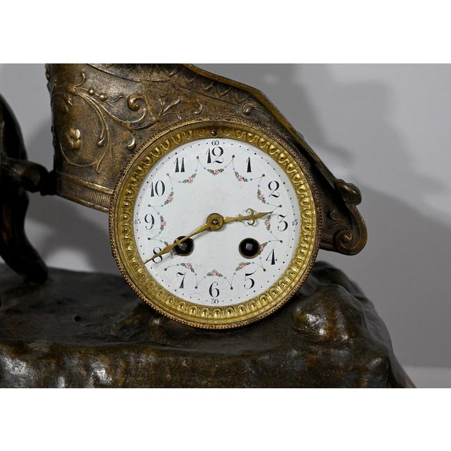 Antique Clock in Roman Race of X. Raphanel, 1800s For Sale - Image 11 of 18