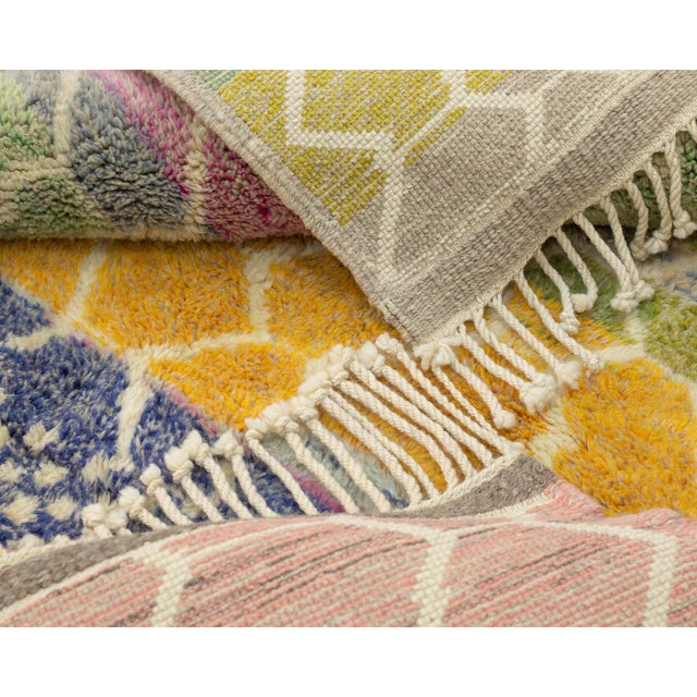 Hand-Knotted Wool Rug by Azele Studio For Sale - Image 4 of 11