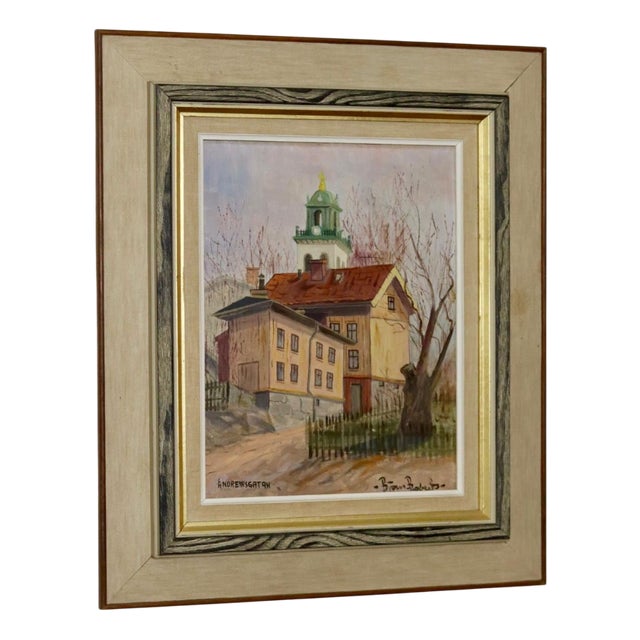 Björn Roberts, Anderswgatan, 1950s, Oil on Board, Framed For Sale